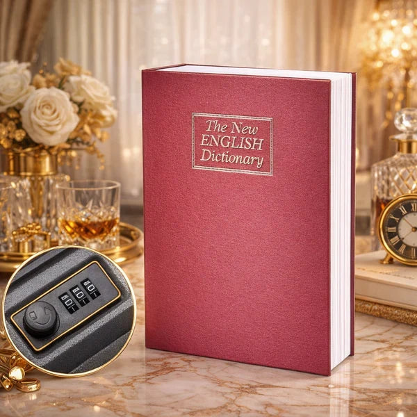 Hidden Book Safe With Combination Lock